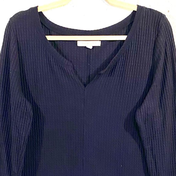 Aéropostale, EUC, Navy Blue, Long Sleeve, Henley, V Neck, Super Soft, Size XL - Picture 4 of 9